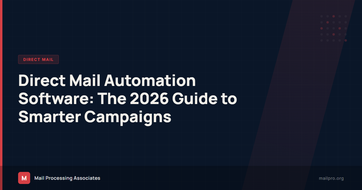 Direct Mail Automation: Connect Your CRM and Let Our Team Run It | MPA